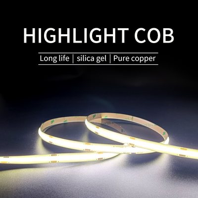 Αδιάβροχο 12V COB LED Strip Light 480 bead Μονόχρωμο Τύπος 50000H