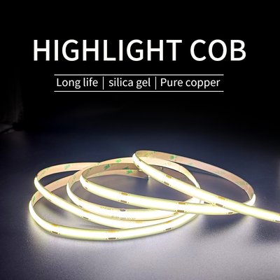 Εξωτερική Αδιάβροχη Λωρίδα COB LED Ανοιχτή μονόχρωμη Εύκαμπτη Λωρίδα COB LED 5m/ρολό