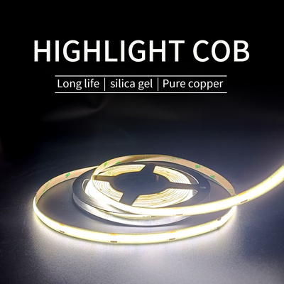 Ευέλικτη γραμμή COB LED λωρίδα φωτός εξωτερικού χώρου Χαμηλής τάσης Εξαιρετικά στενός