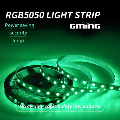 Οδηγημένο φως 5050 λουρίδων Rgb με αδιάβροχο τηλεχειρισμό λαμπτήρων φραγμών το ζωηρόχρωμο τρέχοντας