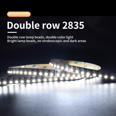 Χαμηλής τάσης φωτεινό 5050 LED λωρίδα φωτός 12/24V Διπλής σειράς Τρίχρωμο φως
